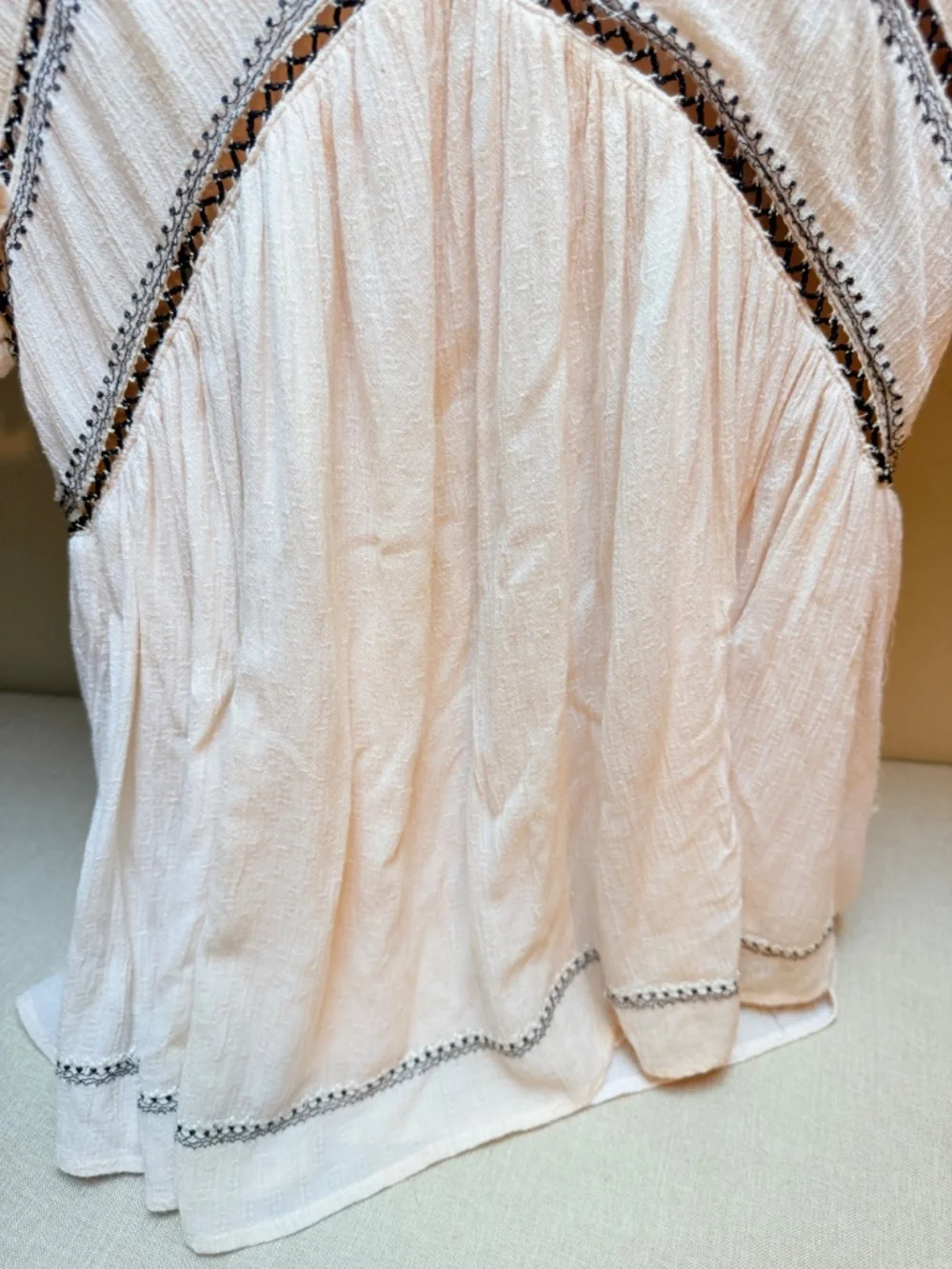 Free People Falling Water Boho Tunic Lined Size XS